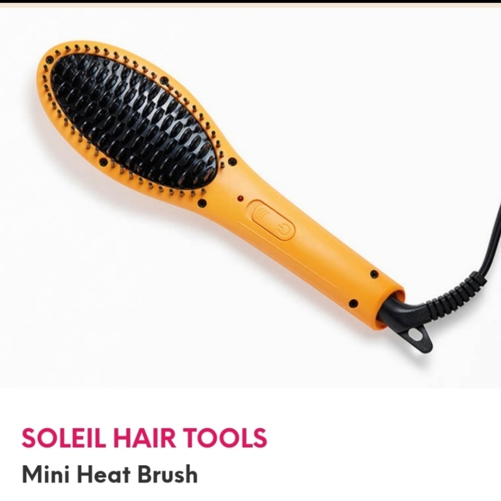 Soleil Hair Tools Mini Heat Brush NWT